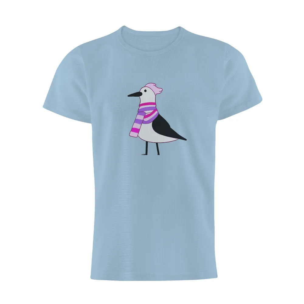 Custom T-Shirt Printing: Luna's Fashionable Seagull Design|pokemon go tcg hat and shirt