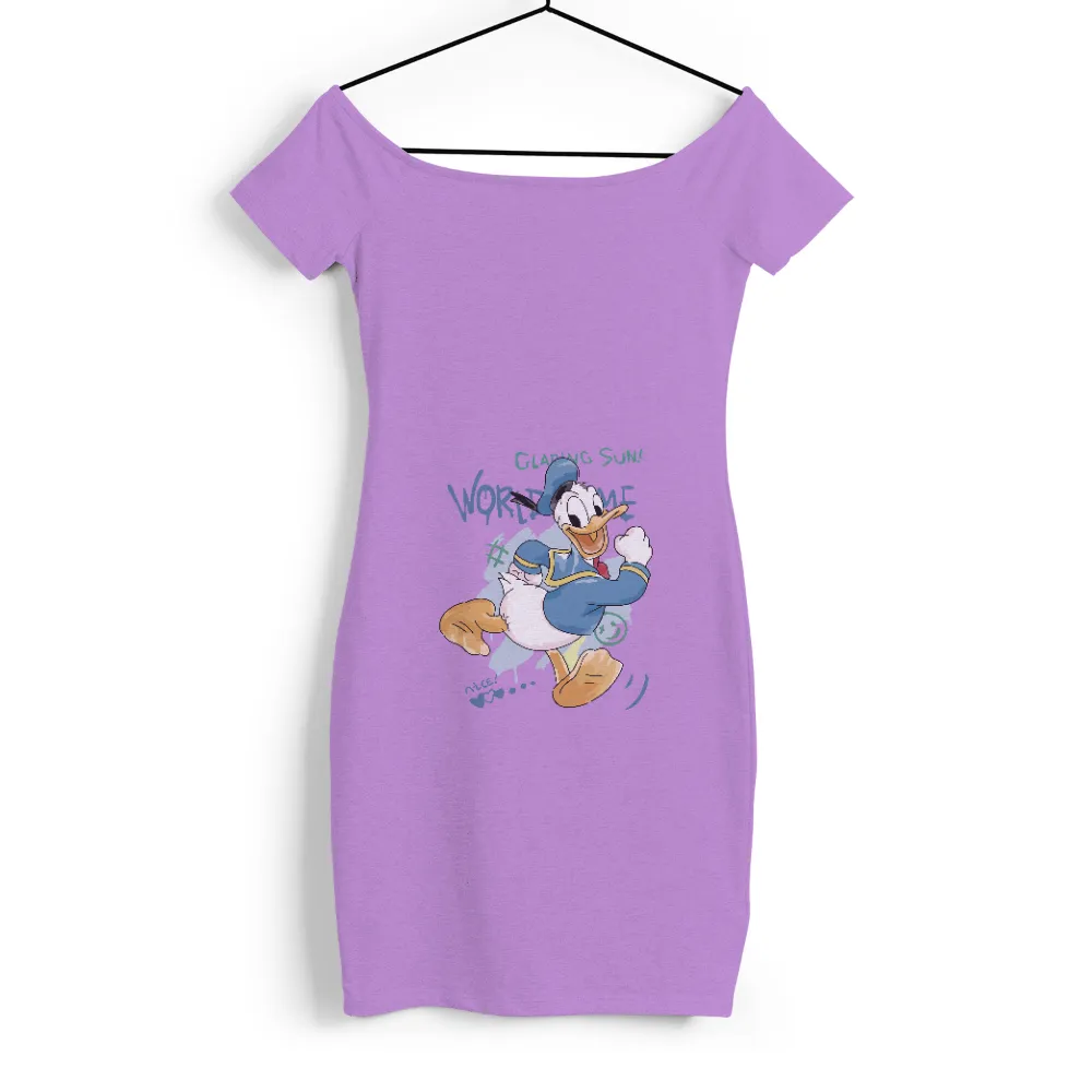 Graphic Tees: Donald Duck Bringing Joy with Clapin Sun and Worliz Me|blm cartoon shirt