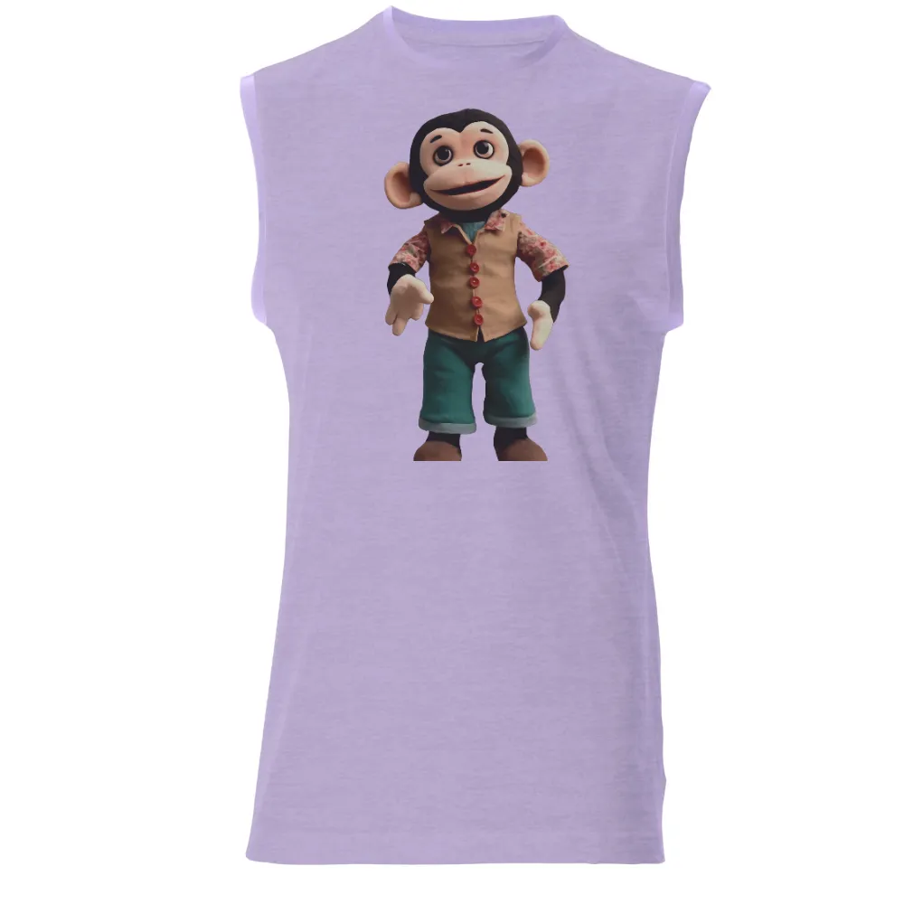 Tee Shirts Printed: Milo the Hipster Monkey - Artistic Designs|t and a vintage