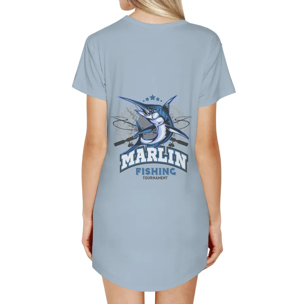 Graphic Tees: Marlin Fishing Tournament - Strength and Honor|green bean 5s graphic tee