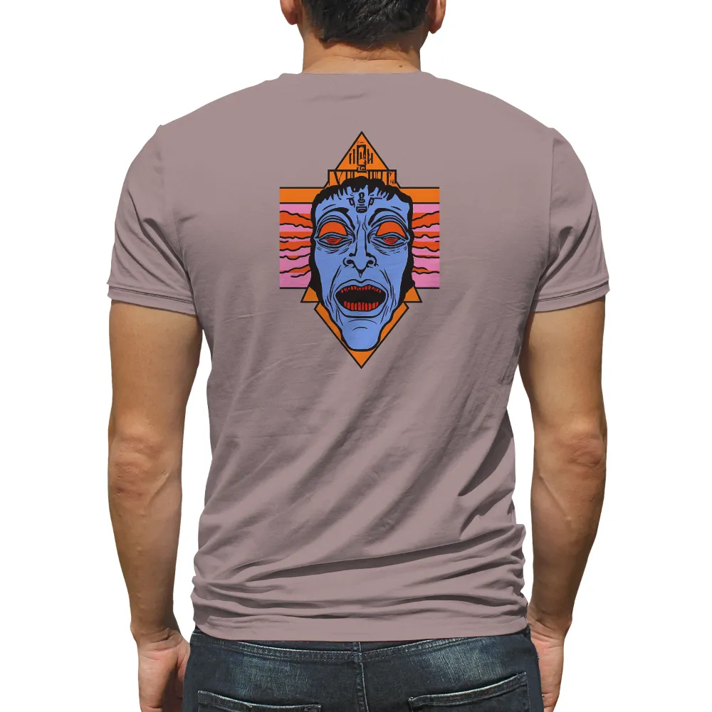 TShirt Design: High Voltage Monster Pop Culture|summer retro surf marine life printed casual tee