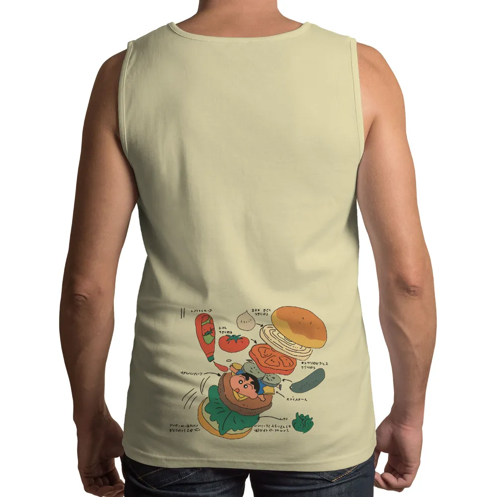 Tee Shirt Printing: Max's Magical Burger Adventure|lettuce edge rib knit tee