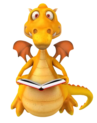 T-Shirts Design: Zephyr the Wise Dragon - Reading and Learning