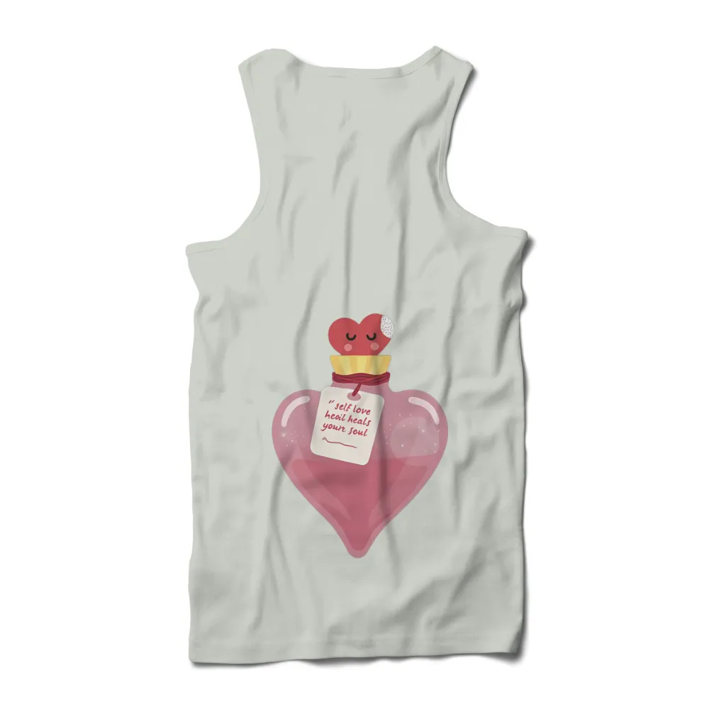 T-Shirts Custom: Self-Love Potion - Healing Your Soul|t shirt with rainbow heart