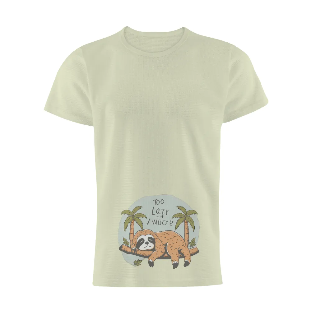 Lazy Sloth and Tropical Relaxation: Embrace the Carefree Lifestyle|r&b vintage t shirt