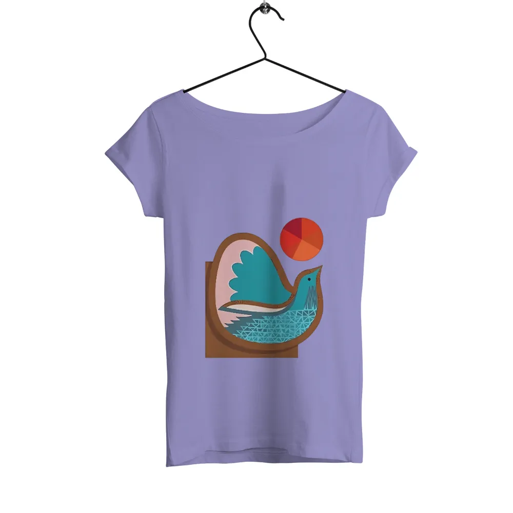 Tee Shirts Printed: Turquoise Bird Soaring High with Hope|australian research and space exploration t shirt