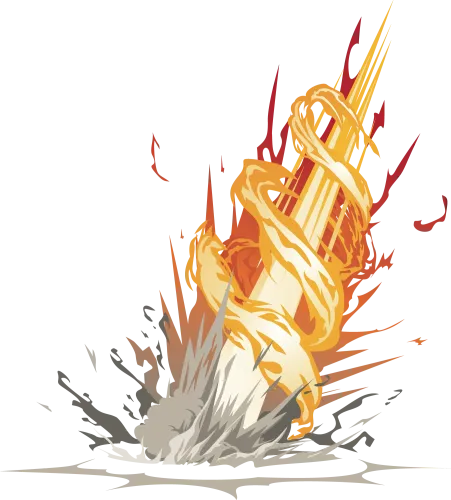 TShirt Printing: Unleash Your Inner Hero with Fiery Explosion Design