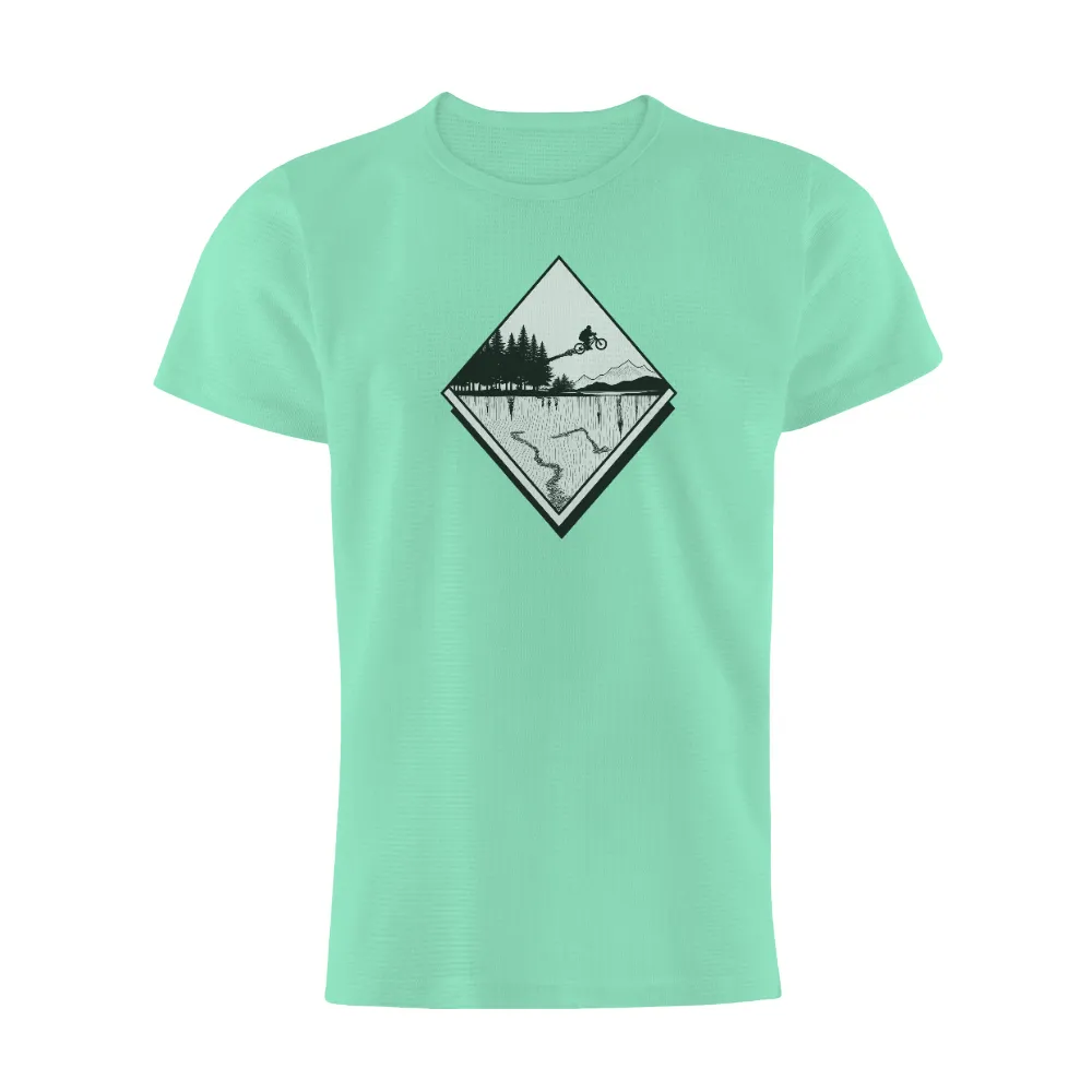 Graphic Tees: Adventure Cycling in the Wilderness| intricate ground patterns