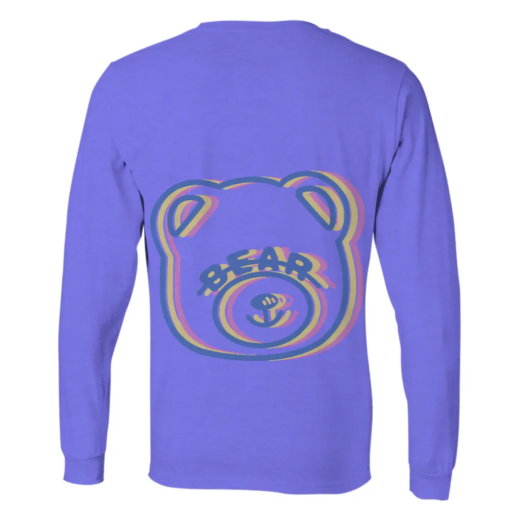 Whimsical Bear TShirt Design: A Blend of Comfort and Color|bleaching comfort colors