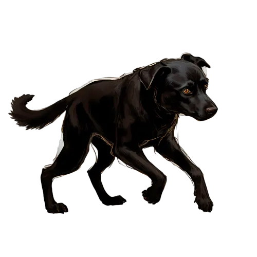 Graphic Tees: Black Labrador - A Symbol of Loyalty and Strength