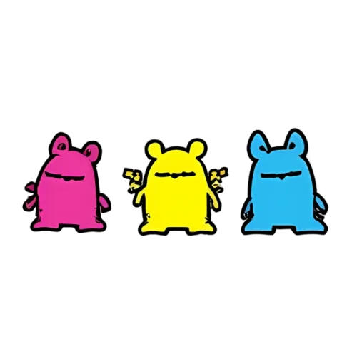 Custom Tee Shirts: Quirky Monsters in Vibrant Colors