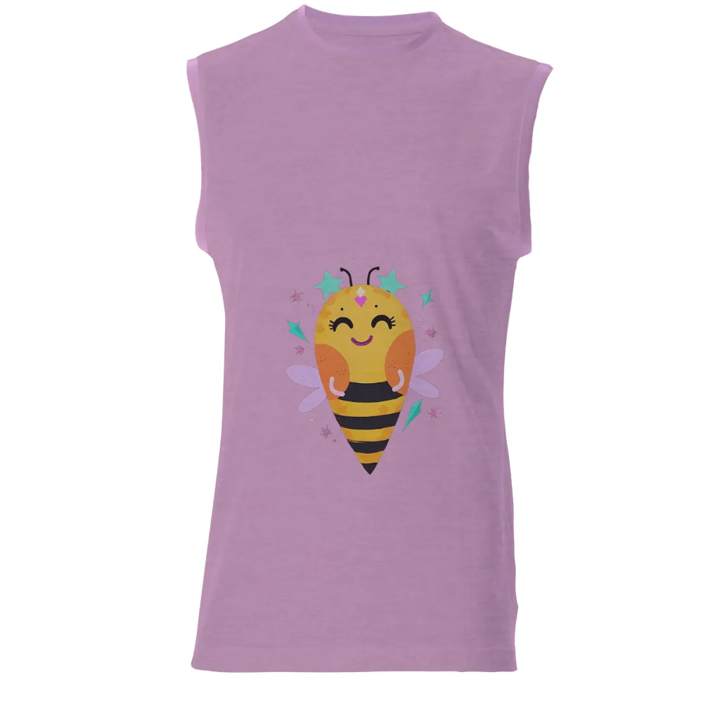 Graphic Tees: Whimsical Bee Spread Happiness and Positivity|sweet workers bee shirt