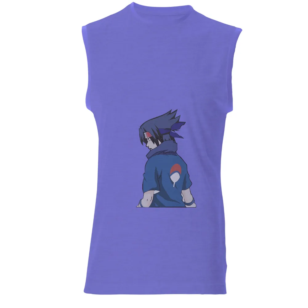 Tee Shirt Printing: Sasuke's Journey - Anime Ninja Design|cotton heritage mc1086 men's heavy weight t shirt