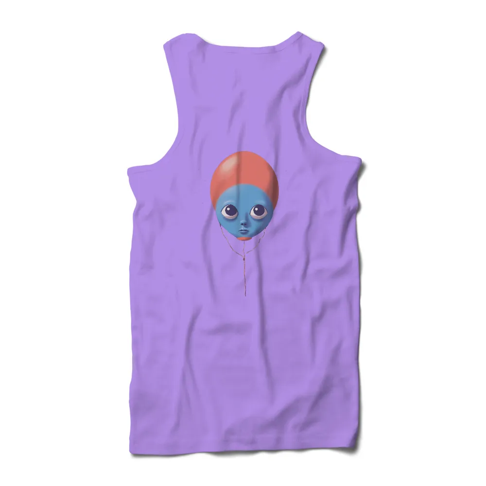 Custom Tee Shirts: Whimsical Balloon Face - Artistic Design|fat face ladies summer tops