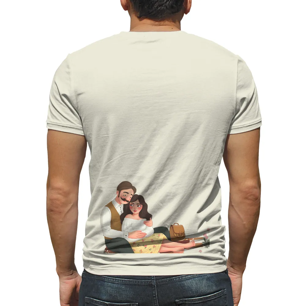 Graphic Tees: Timeless Love - Romantic Couple by the River|t shirt roblox couple