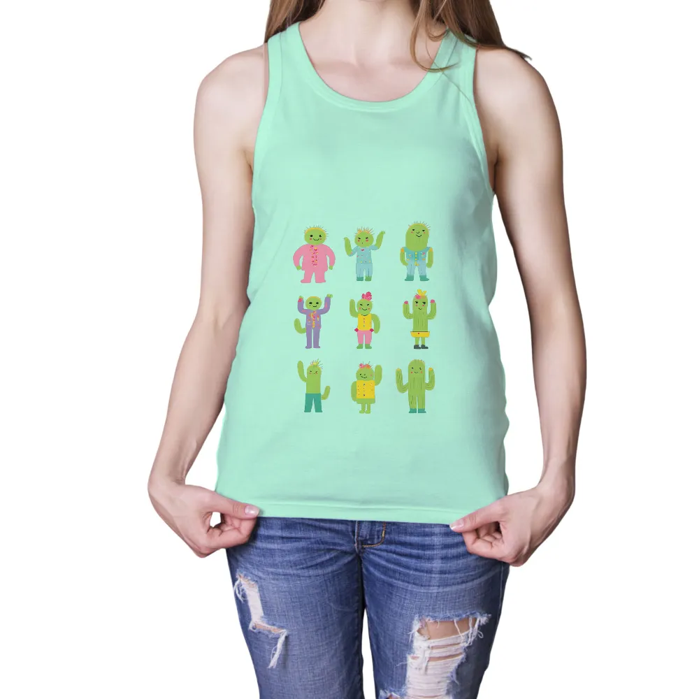 TShirt Design: Vibrant Cacti Expressing Life's Diversity|beer diversity t shirt