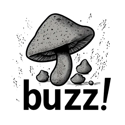 Unique Mushroom Buzz Clothing - Artistic Nature-Inspired Design