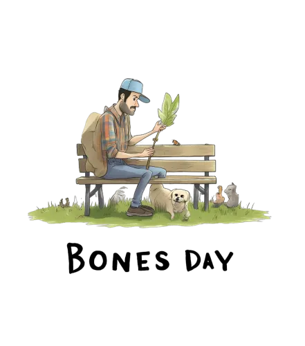 Custom T-Shirt Printing: Embrace Nature's Harmony with Bones Day