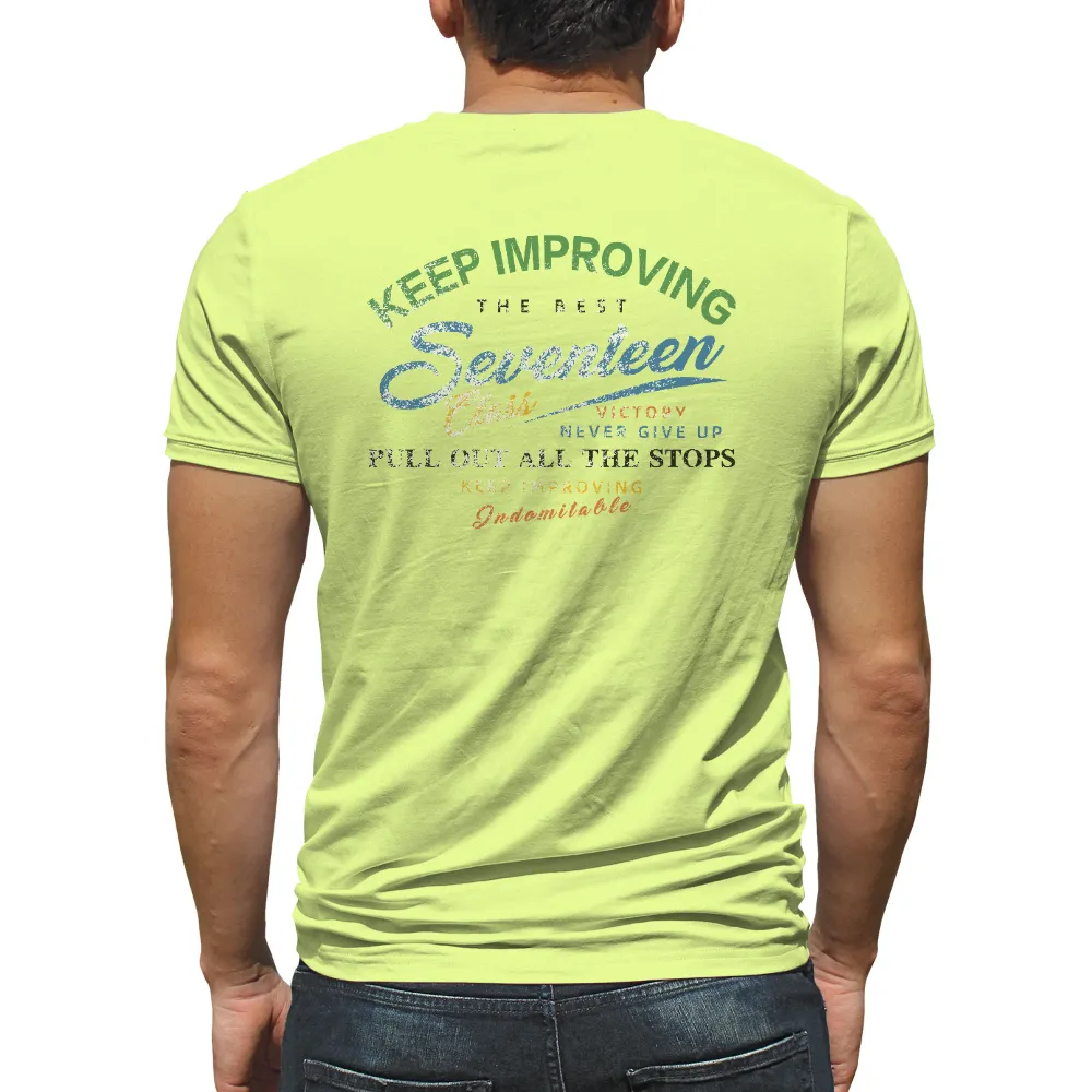 Tee Shirts Printed: Keep Improving - Indomitable Spirit of the Class of 2017|allen lazard jersey youth