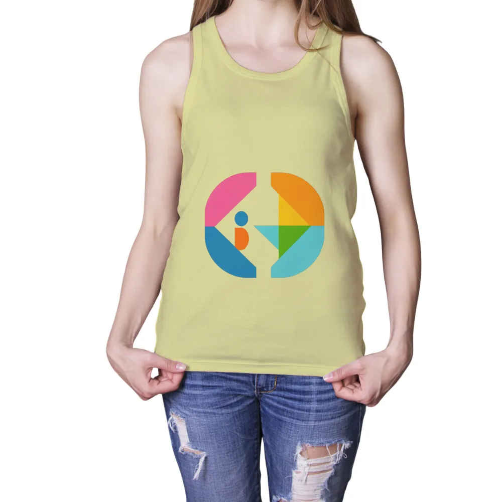 T-Shirts Pattern: Geometric Shapes Unite in Vibrant Harmony|selfish with my time and energy shirt