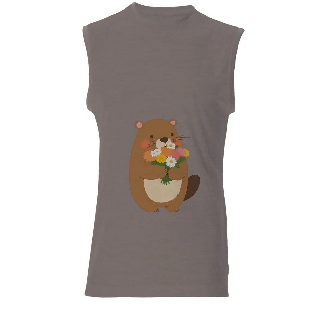 Tee Shirts Printed: Whiskers' Flower Bouquet - Nature's Kindness|spring break shirts 2022