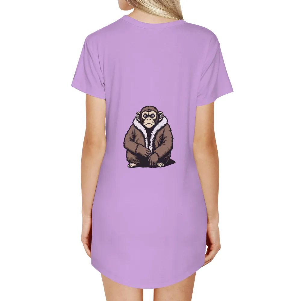 Vintage Monkey Art: Earthy Tones and Thoughtful Design|vintage nba logo t shirts