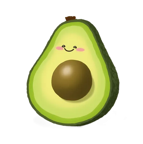 T-Shirts Custom: Cute Avocado Design - Spread Joy and Positivity