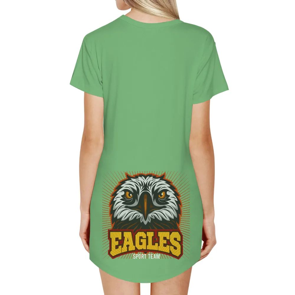 T-Shirts Pattern: Bold Eagle Sports Team Design|panthers team