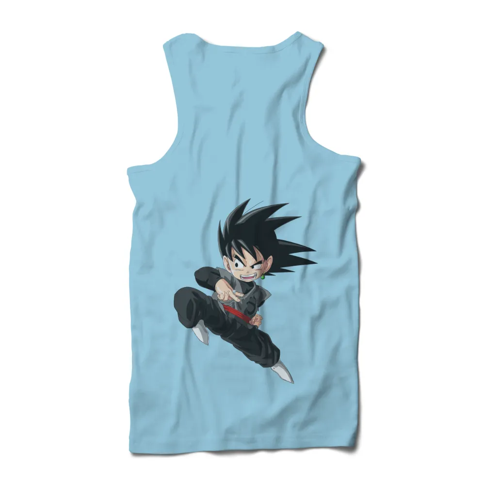 TShirt Printing: Goku's Determination - Anime Hero|bleaching a black shirt tie dye