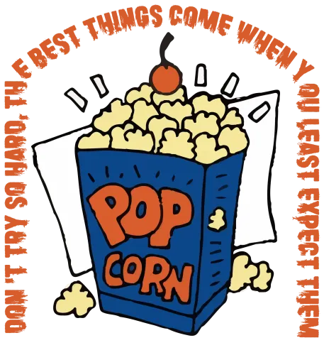 Shirts Graphic Tees: Popcorn Box - Unexpected Joys