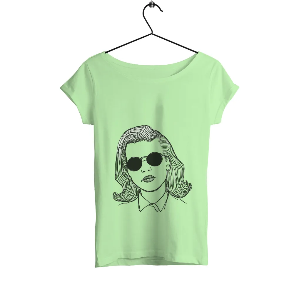 Shirts Graphic Tees: Vintage Monochrome Elegance|in the style deborah james t shirt