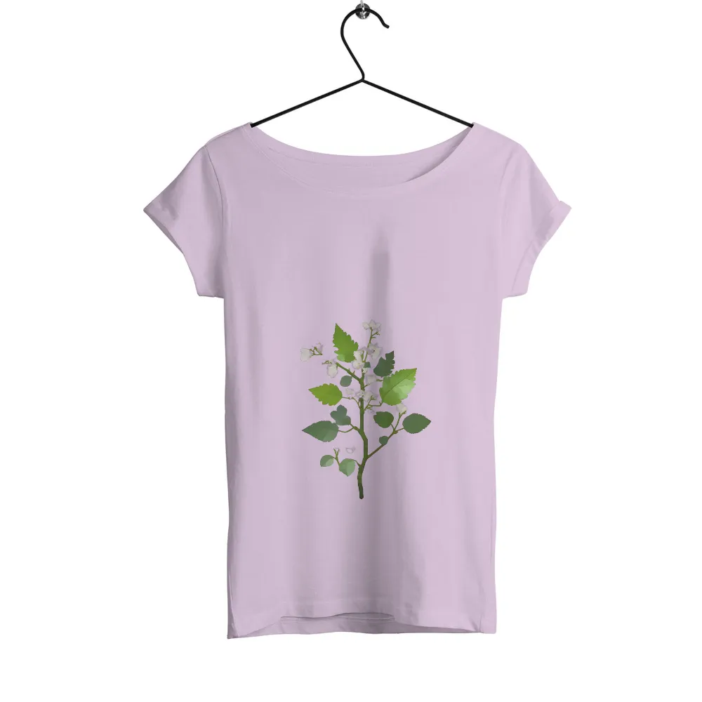 T-Shirts Custom: Nature's Glow - Artistic Plant Design|t shirt painting on nature