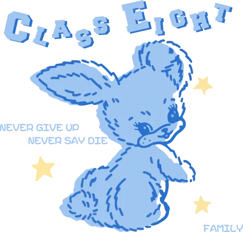 T-Shirts Pattern: Never Give Up Rabbit - Artistic Designs