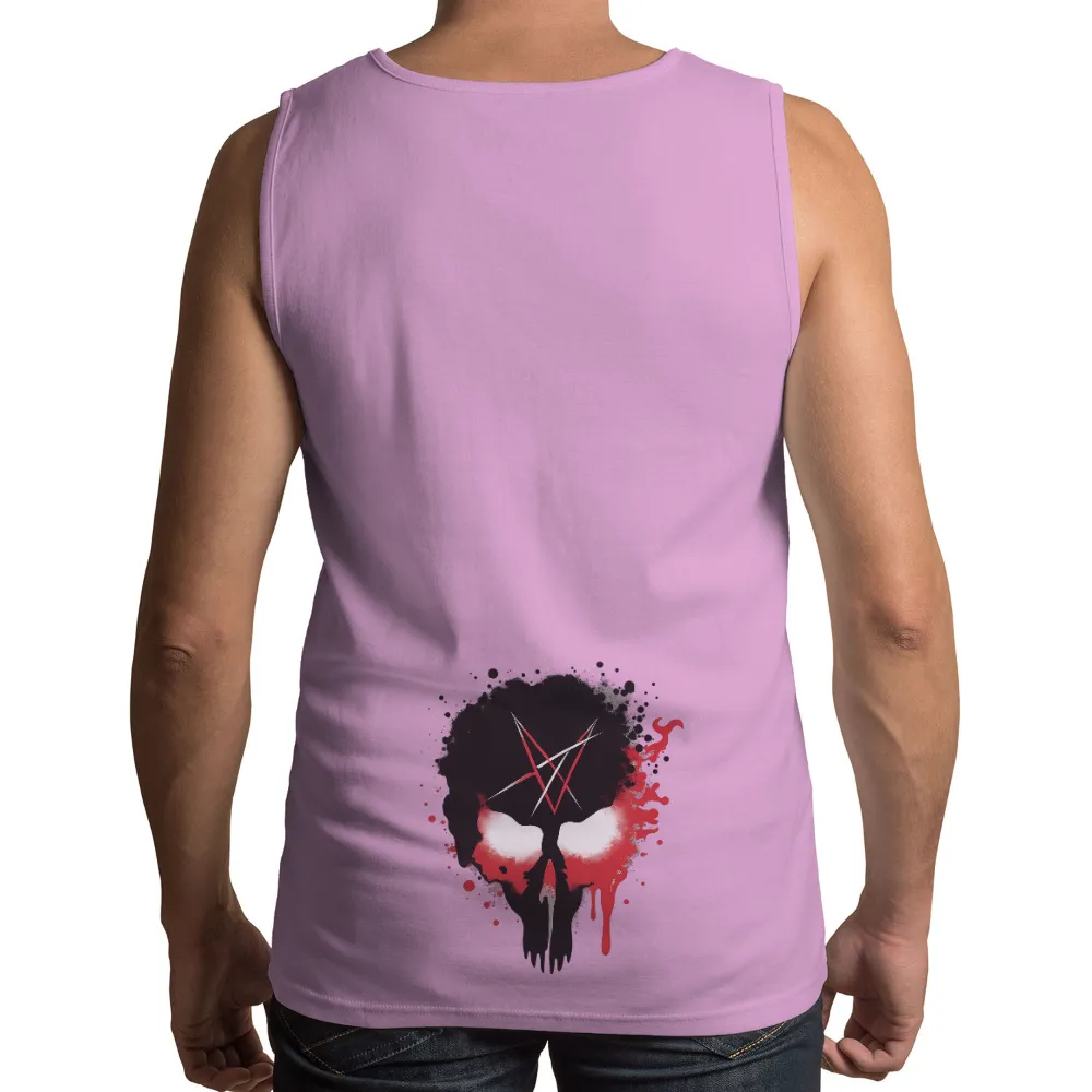 Customized Tee Shirts: Dark Art Skull Design| Mysterious T-shirt design