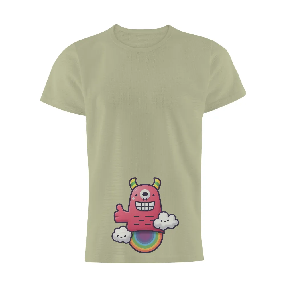 Zappy the Monster: Spreading Joy with Thumbs-Up | TShirt Printing|valentines day cute shirts