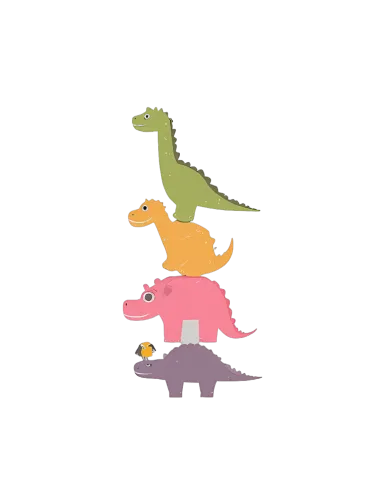 Tee Shirts Printed: Whimsical Dinosaur Adventures Spread Joy