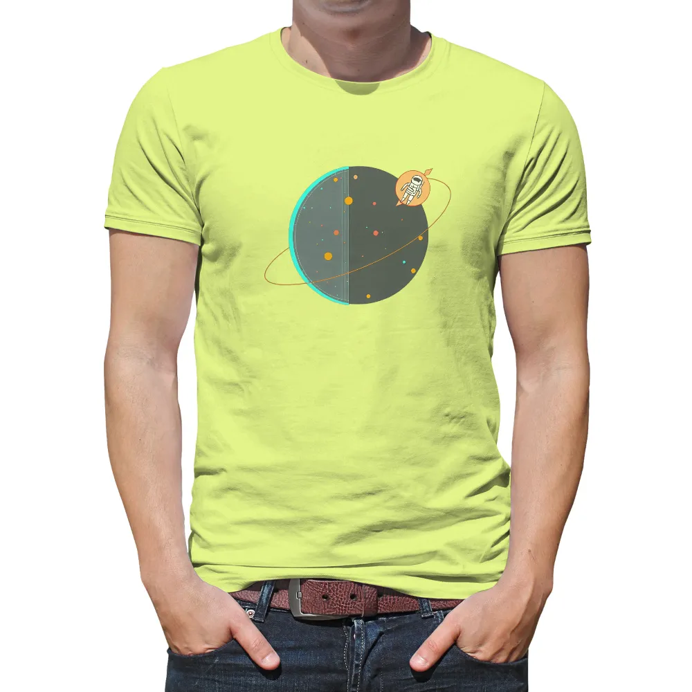 Graphic Tees: Space Adventure with Astronaut Graphic| stars and planets