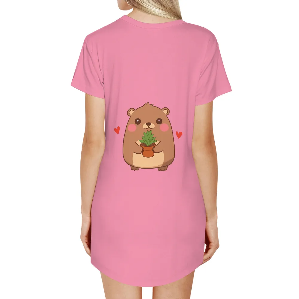 Custom Tee Shirts: Bumble the Bear - Nature's Guardian|cute summer shirts for juniors