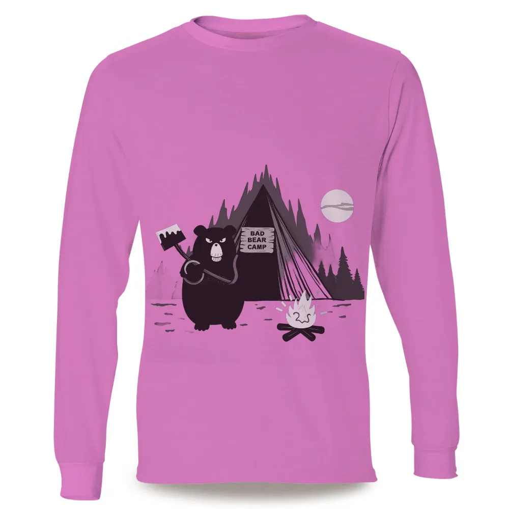 TShirt Printing: Bad Bear Camp Adventure| full moon