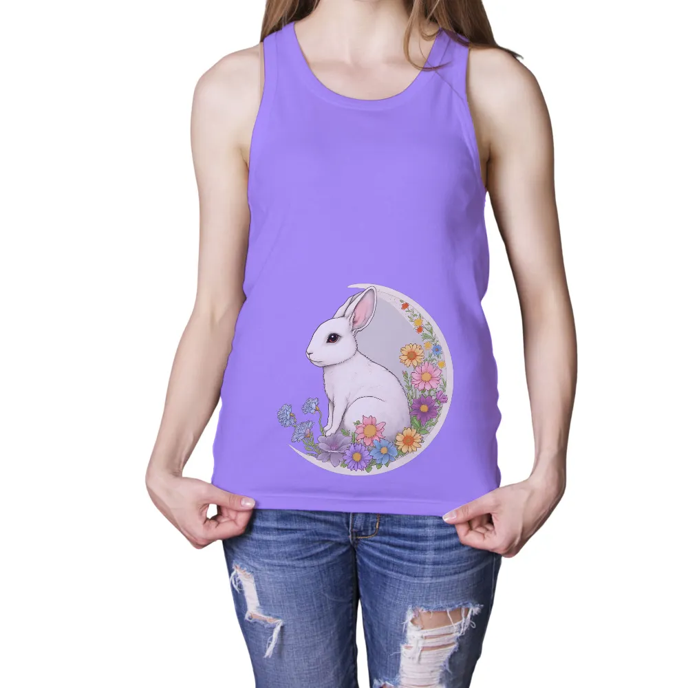 T-Shirts Design: Luna, Guardian of the Moon|rare rabbit knit shirt