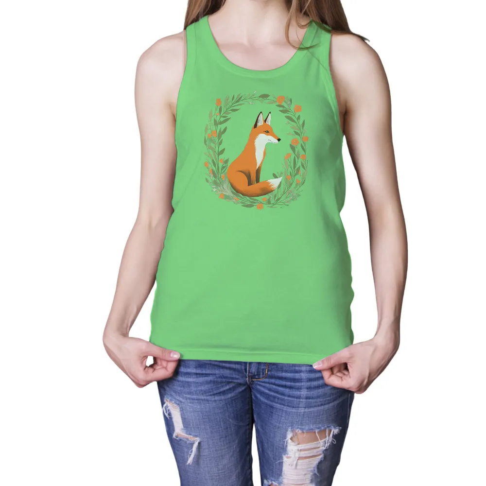 TShirt Design: Fox in Harmony with Nature|club giv mythology summer shirt