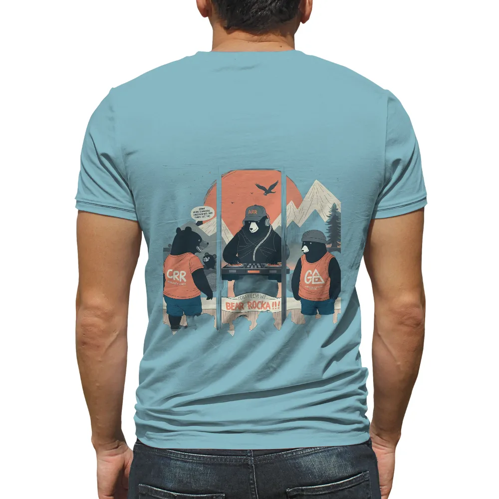 TShirt Printing: DJ Bear Rocka - Music Festival in the Mountains|kohls summer tops juniors