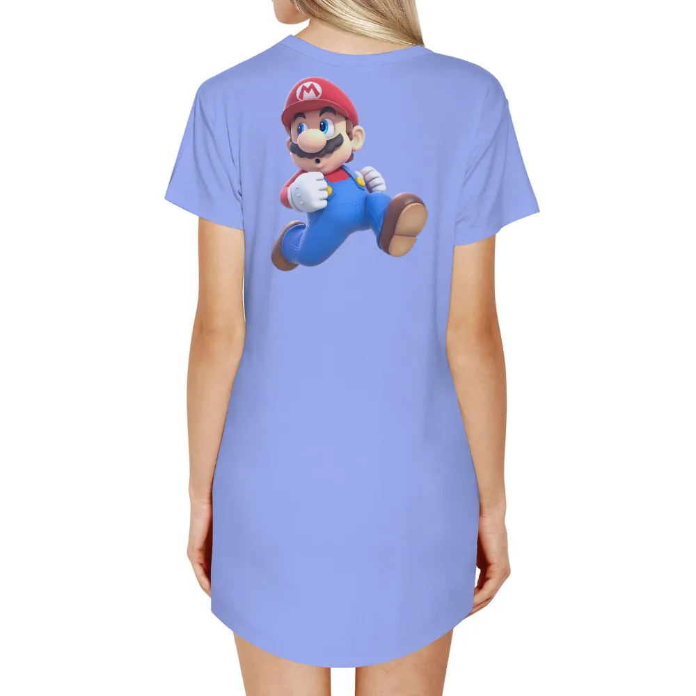 T-Shirts Pattern: Iconic Plumber in Action|you only got video game t shirt