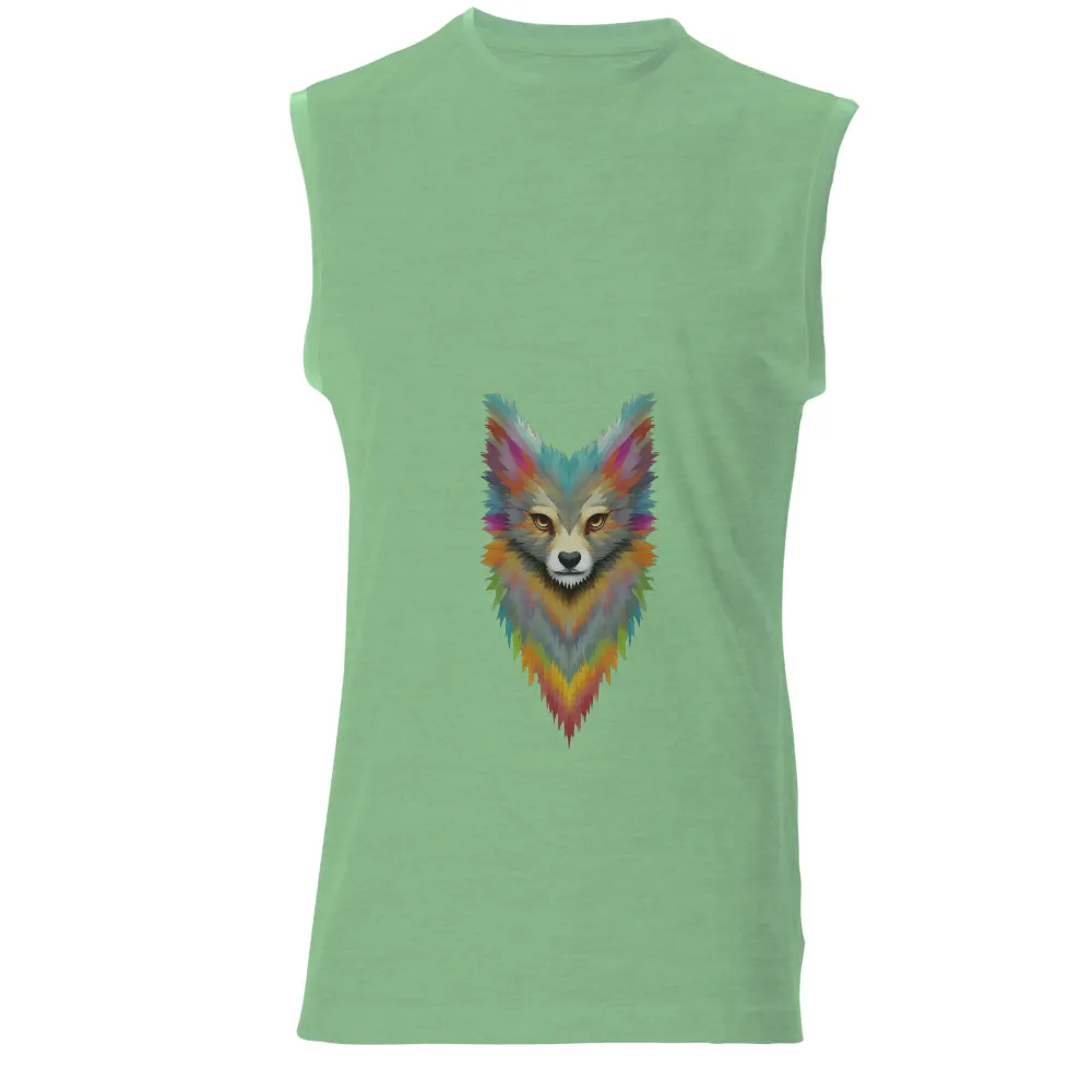 T-Shirts Design: Vibrant Fox Artwork|free cheese tshirts reservation dogs