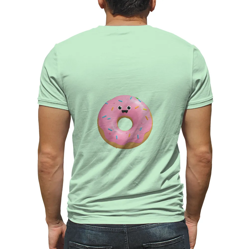 T-Shirt Printing: Spread Joy with a Happy Donut Design|colorful graffiti