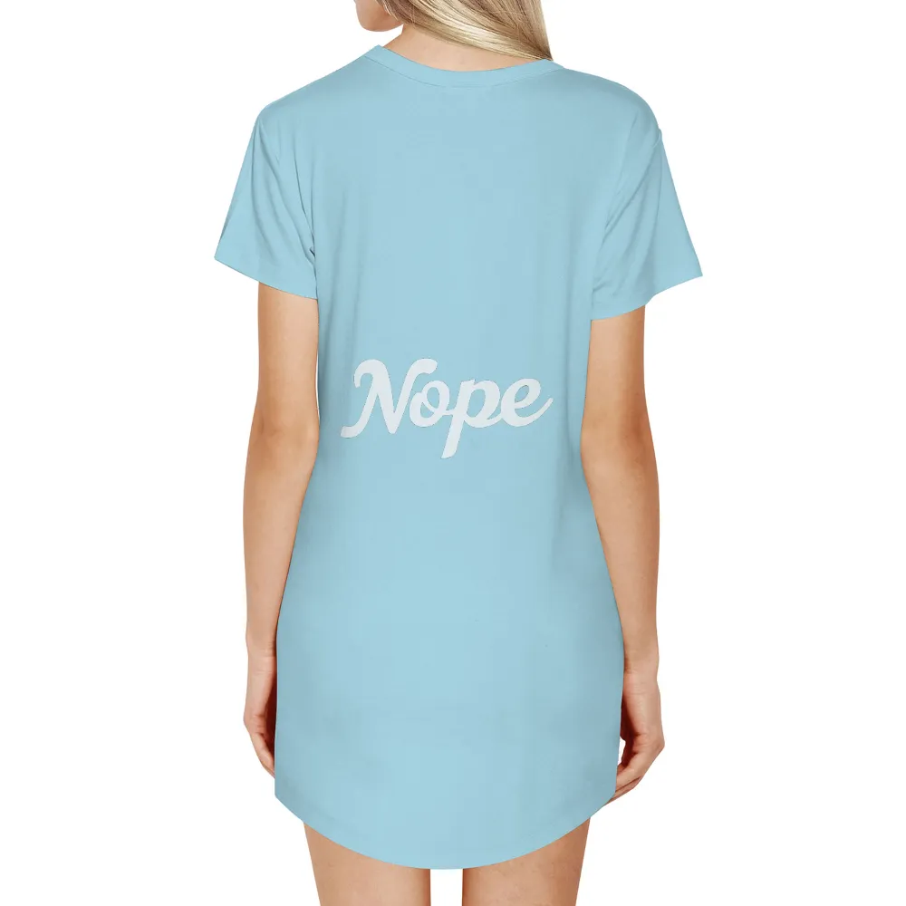 TShirt Printing: 'Nope' - A Statement of Self-Care and Boundaries|boundaries are hot shirt