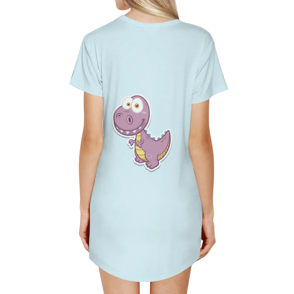 Tee Shirt Printing: Whimsical Dinosaur Adventure - Funny & Quotes|custom name cartoon t shirt