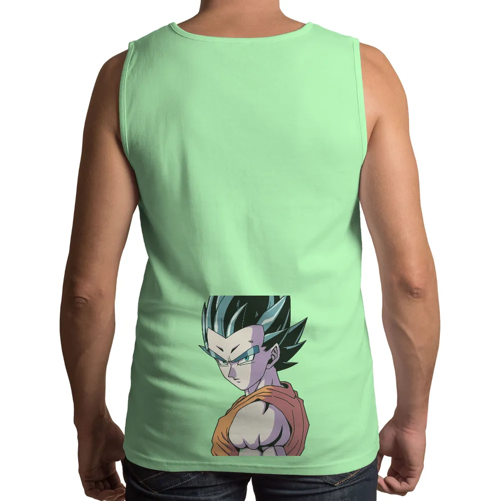 Custom T-Shirt Printing: Anime Character Tribute - Strength and Determination|Anime character with spiky hair