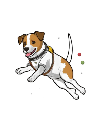 T-Shirts Pattern: Space Dog Max in Cyberpunk Spacesuit