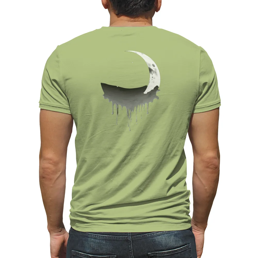 T-Shirts Custom: Melting Moon - Artistic Design|final fantasy party time shirt